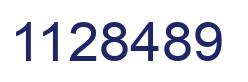 Número 1128489 imagen azul