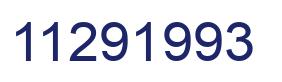 Number 11291993 blue image