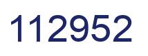 Number 112952 blue image