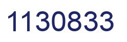 Number 1130833 blue image
