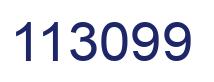 Number 113099 blue image