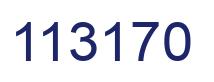 Number 113170 blue image