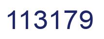 Number 113179 blue image