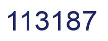 Number 113187 blue image