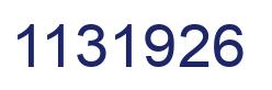Number 1131926 blue image