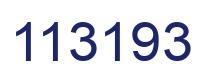 Number 113193 blue image