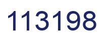 Number 113198 blue image