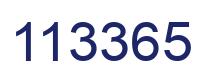 Number 113365 blue image