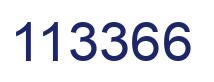 Number 113366 blue image