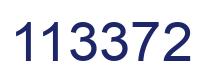 Number 113372 blue image