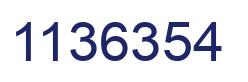 Number 1136354 blue image