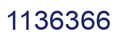 Number 1136366 blue image