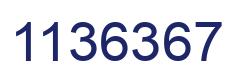 Number 1136367 blue image