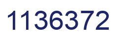 Number 1136372 blue image