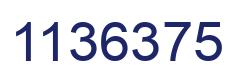 Number 1136375 blue image