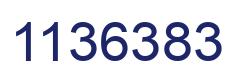 Number 1136383 blue image
