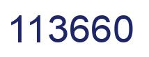 Number 113660 blue image