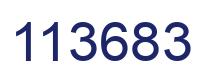 Number 113683 blue image