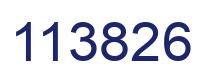 Number 113826 blue image