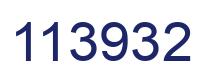 Number 113932 blue image