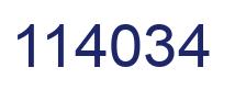 Number 114034 blue image