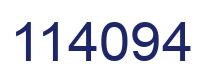 Number 114094 blue image