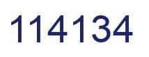 Número 114134 imagen azul