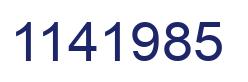 Number 1141985 blue image