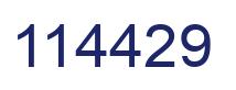 Number 114429 blue image