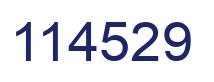 Number 114529 blue image