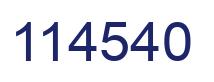 Número 114540 imagen azul