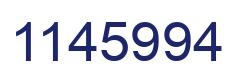 Number 1145994 blue image