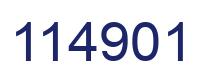 Número 114901 imagen azul