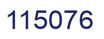 Number 115076 blue image