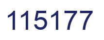 Número 115177 imagen azul