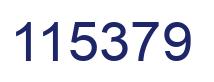 Number 115379 blue image
