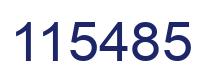 Number 115485 blue image