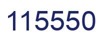 Number 115550 blue image