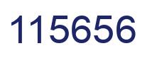 Number 115656 blue image