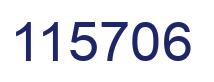 Number 115706 blue image