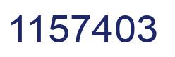 Number 1157403 blue image