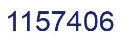 Number 1157406 blue image