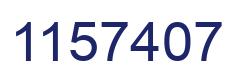 Number 1157407 blue image