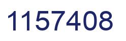 Number 1157408 blue image