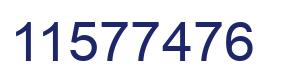 Número 11577476 imagen azul