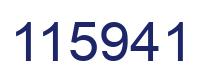 Number 115941 blue image