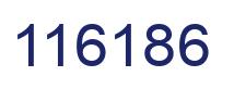 Number 116186 blue image