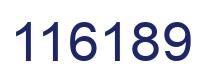 Number 116189 blue image