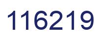 Number 116219 blue image