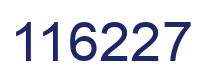 Number 116227 blue image
